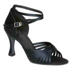 Jodi Black Satin 2.5" Heel Latin or Ballroom Dance Shoe
